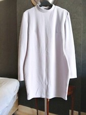 Ladies| Boohoo| High Neck Short Shift Bodycon Dress| Silver Grey| Size 12