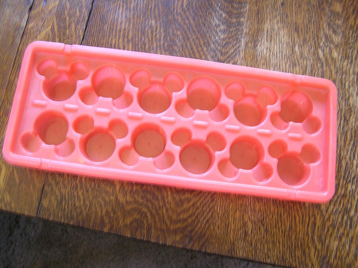 Disney MICKEY MOUSE Head 12~Cavity ICE CUBE~JELL-O Shot~CANDY Mold Tray