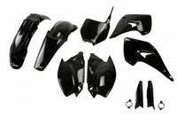 Kunststoffverkleidung Kit Full Kawasaki KX 125 250 2004 - 2008 Ufo Plast Schwarz