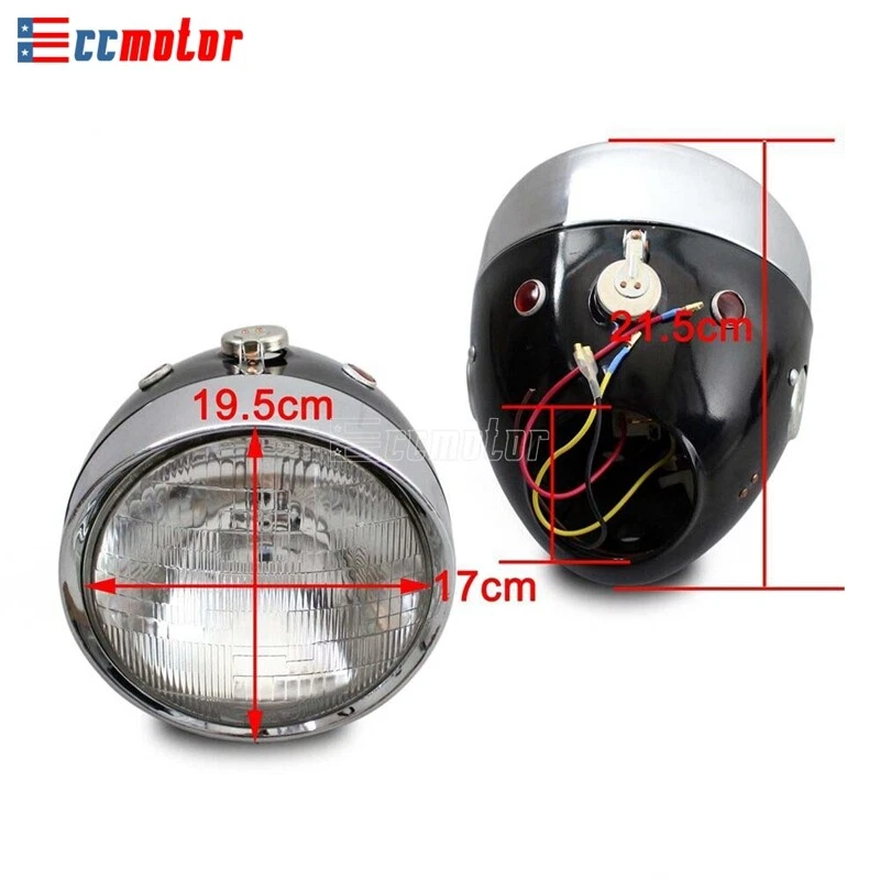 Headlight Black Housing for BMW R12 R71 R75 M1 M-72 MW R25 Dnepr Ural Sidecar - Image 3 of 4