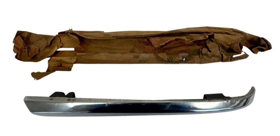 1949 Dodge Wayfarer Coronet Right Side Grille Bar Extension Chrome 1241150 NOS. - Image 2 of 4