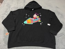 NEW Disney Hoodie Adult 3XL Black Mickey Mouse Play In The Park Astro Orbiter
