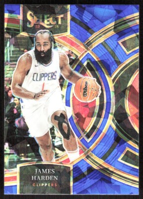 2023-24 4013E Panini Select BLUE ICE PRIZM James Harden Los Angeles Clippers