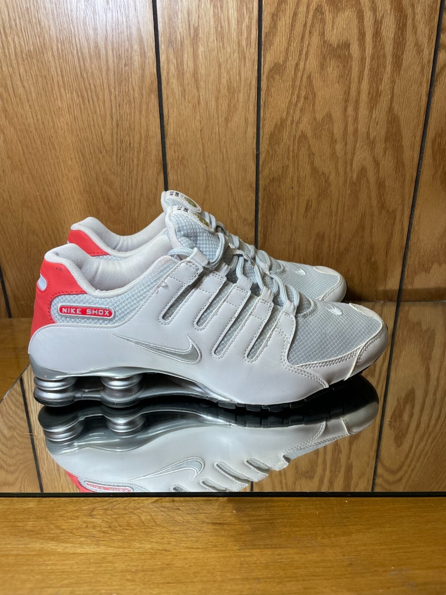 Women's Nike Shox NZ SE Whire/Grey/orange Size 10 833579-102 | eBay