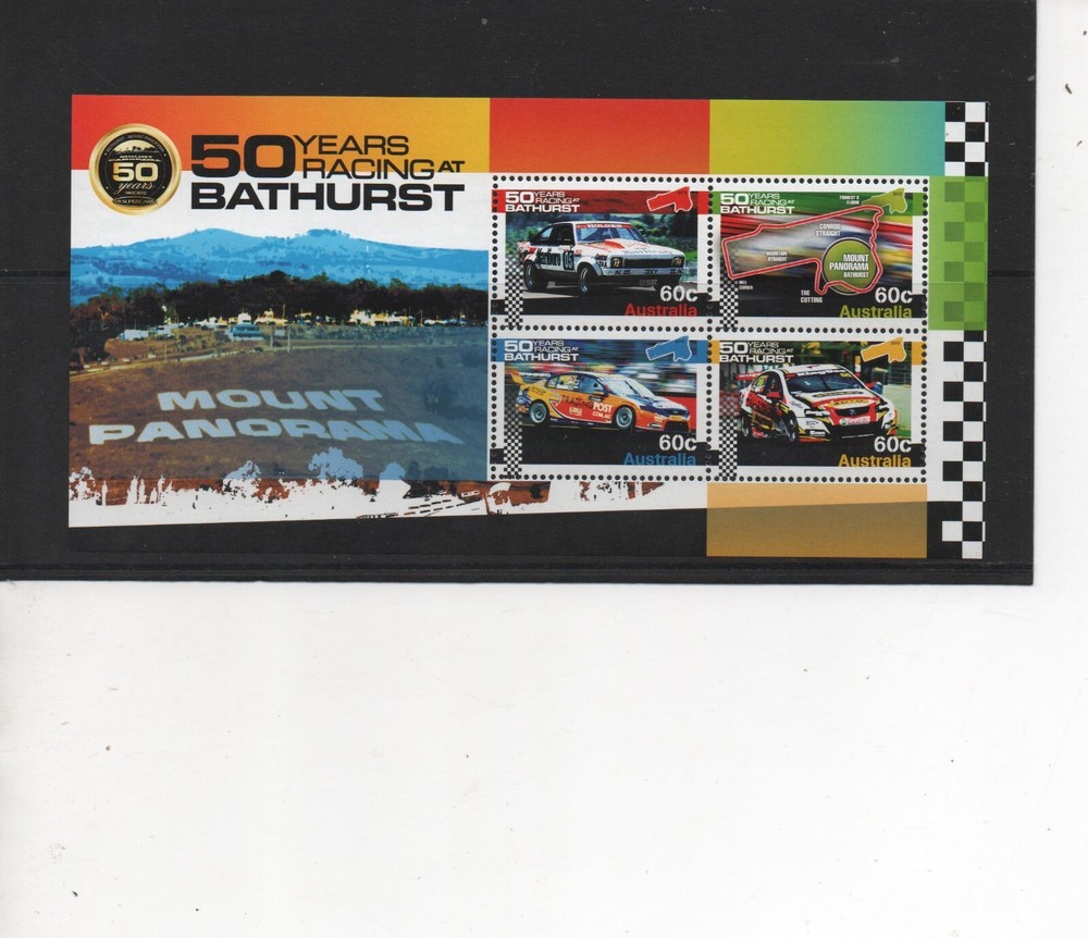 Australia stamps 2012 Car Racing at Bathurst Miniature Sheet MNH SG MS3871