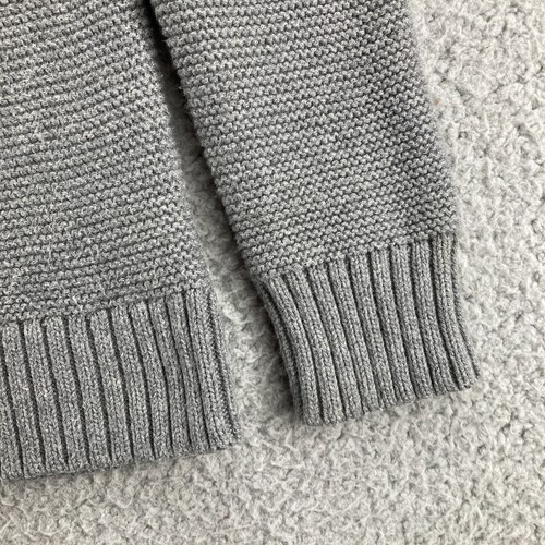 J Crew Knit Gray Sweater Womens XS Cotton Merino Blend Wool Neutral Basics - Picture 4 of 12