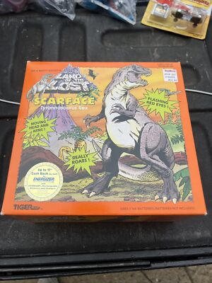 c1992 LAND OF THE LOST Tyrannosaurus Rex Action Figure Tiger Toys mint w BOX