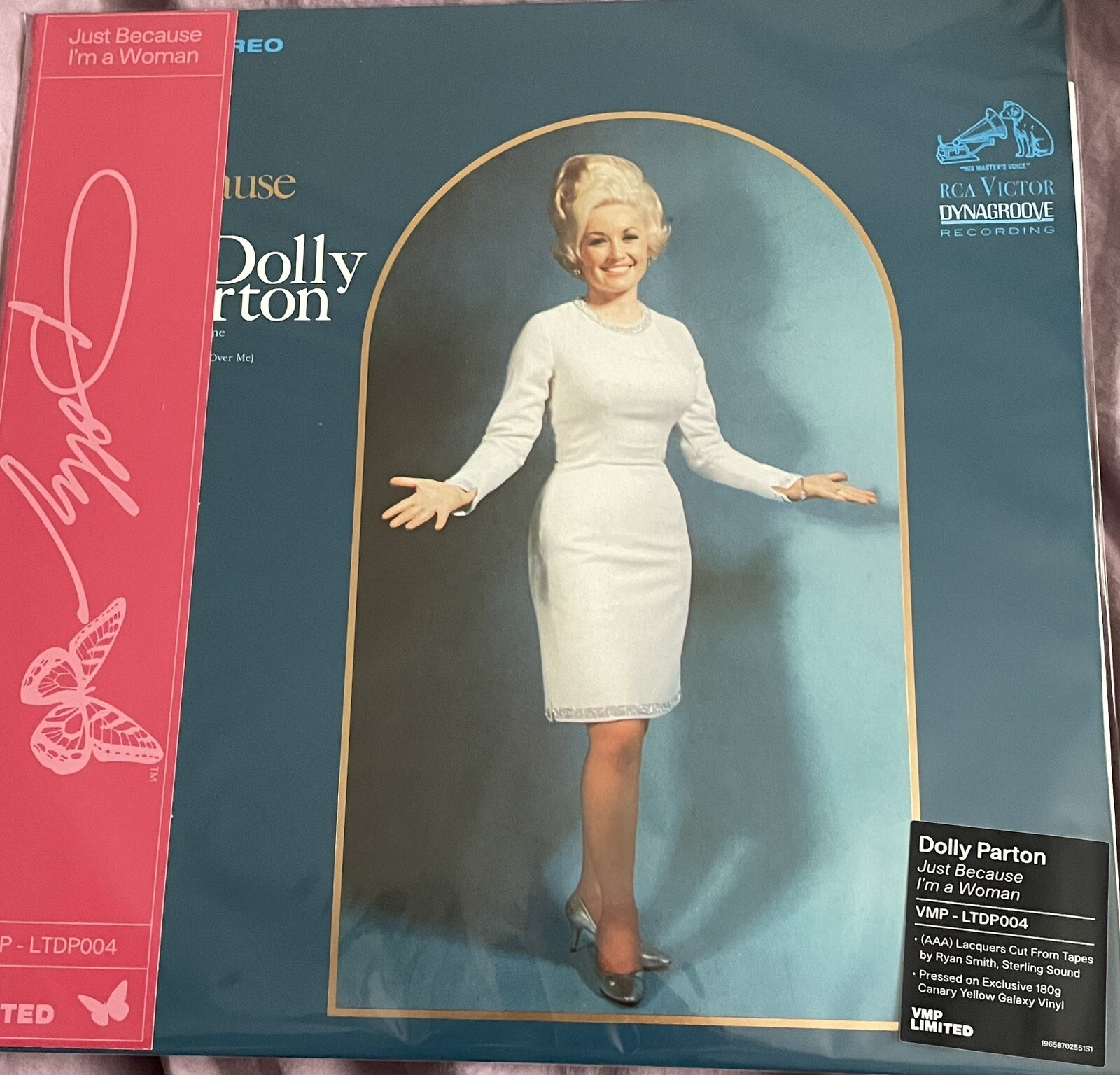 Dolly Parton Just Because I’m A Woman - Vinyl Me Please VMP Yellow AAA vinyl New