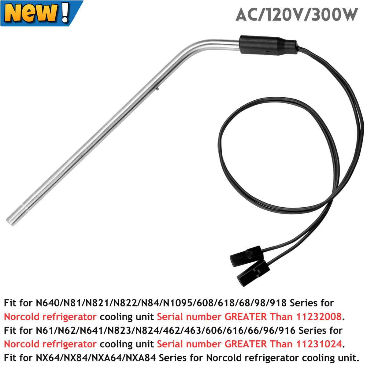 Heating Element for Norcold RV Refrigerator N6-8 N1095 600 6000