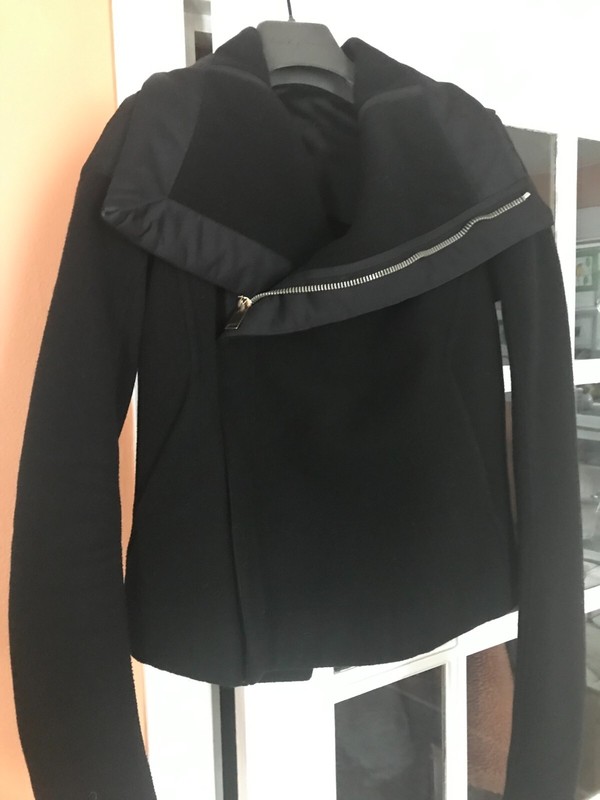 Rick Owens Clean Biker Leather Shoulder Collar (RET $1,747)