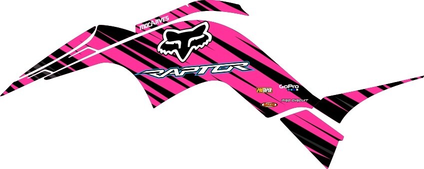 Yamaha Raptor 90 Graphic Kit 2016 to 2022 decal stickers