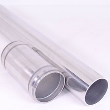 Aluminium Polished Alloy Joiner Silicone Hose Metal Swaged Connector Beaded Pipe