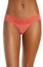 Hanky Panky 261367 Women Signature Lace Low Rise Thong Ripe Watermelon Size OS