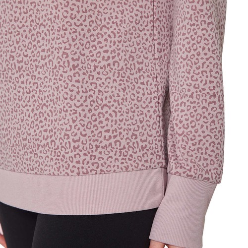 Neu mit Etikett Mondetta Sweatshirt Leopardenmuster weich feuchtigkeitsableitend lockere Passform Oberteil S-3X - Bild 14 von 17