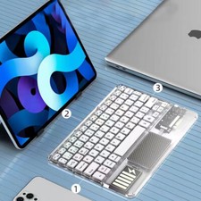 With touchpad Rechargeable mute ultrathin Portable Backlight Bluetooth keyboard