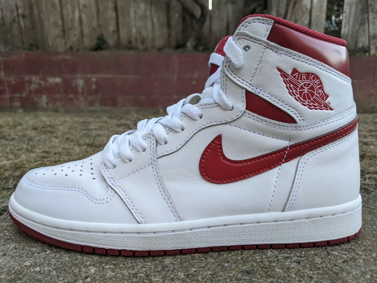 VNDS NIKE AIR JORDAN 1 OG HIGH METALLIC RED sz 8 RETRO xi i vi v iii bred dunk | eBay