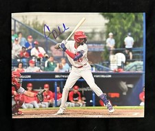 CARLOS DE LA CRUZ Signed Autographed 8x10 Baseball Photo Philadelphia Phillies
