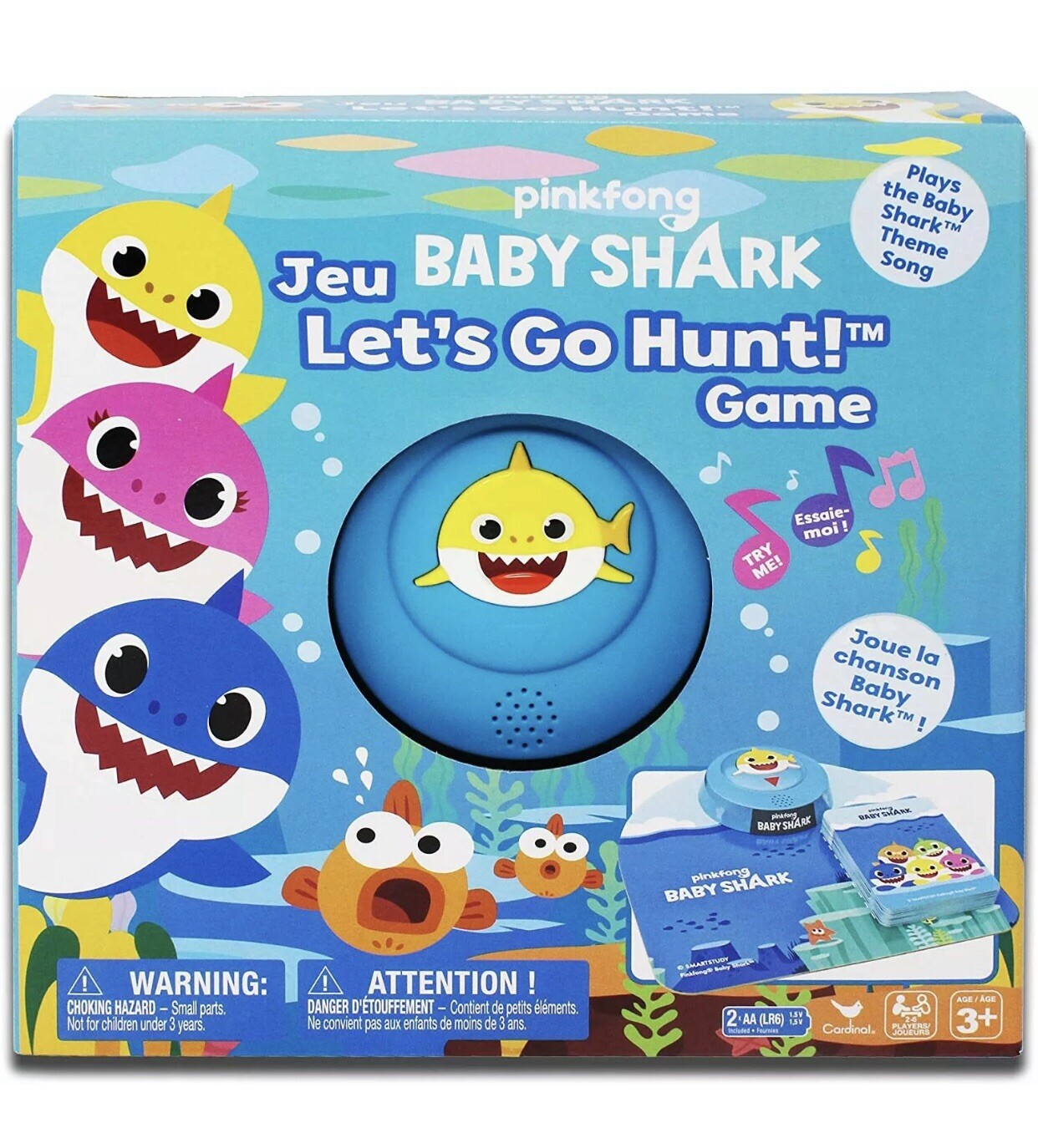 PINKFONG BABY SHARK SONG JUE LET'S GO HUNT CARD GAME CARDINAL GAMES -  NEW!! | eBay