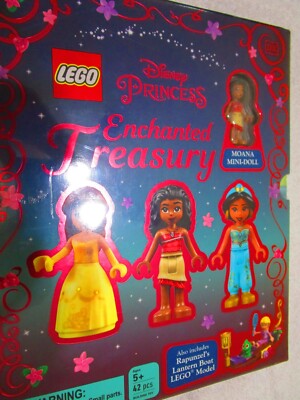 Lego Disney Princess Enchanted Treasury Set (Moana Rapunzel 42pc and 128pg Book)