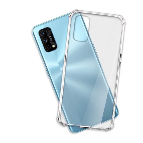 SHIEID Cover Per Oneplus 7 Pro – Effetto Marmorizzato, Vetro Temperato, Gomma Trasparente (Rosso) - 2