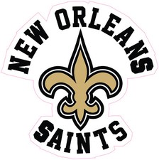 New Orleans Saints Football Vinyl Decal Sticker Car Truck Bumper Tumbler Mug