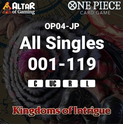 One Piece Card Game Kingdoms of Intrigue Japanese Singles (OP04 JP)