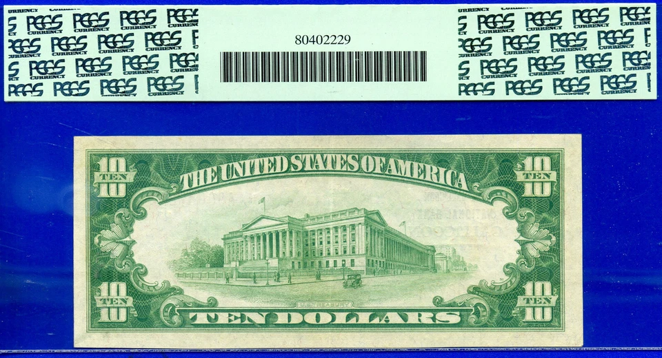 1929 $10 National Currency Callicoon, New York CH# 9427 PCGS 55PPQ TOP POP 1/0 - Image 4 of 4