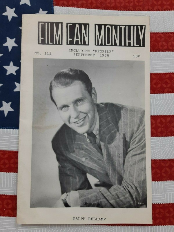 FILM FAN MONTHLY MAGAZINE FEBRUARY 1970 RALPH BELLAMY COVER