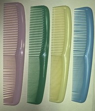 4 Vintage 70's Assorted Unbreakable Purse Pocket Combs