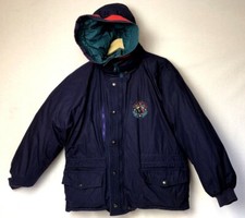 Brambilla World Sport Puffer Reversible Down Coat Unisex sz M/L Purple/Green