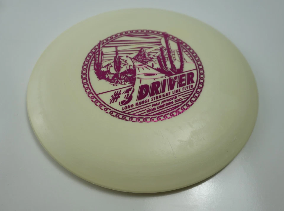 Lightning Disc Golf Glow #3 Driver Fairway Driver Disc Rare Pfn Oop 170g - Image 2 of 3