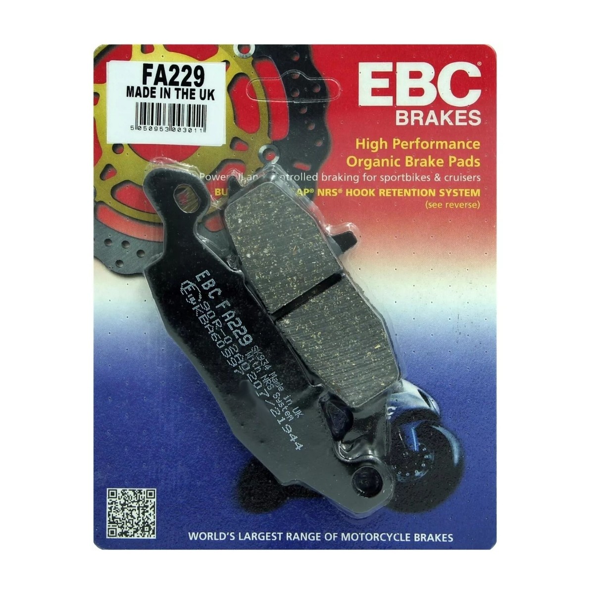 EBC Organic FRONT Disc Brake Pads Fits KAWASAKI ZR7 ZR7S (1999 to