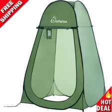 WolfWise Portable Pop Up Privacy Shower Tent Spacious Changing Room for Camping