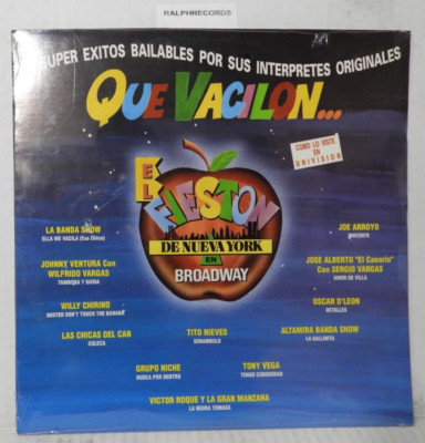 QUE VACILON (EL FIESTON DE NUEVA YORK) 12 SUPER EXITOS 1992  SALSA NEW/SEALED!