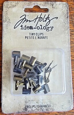 Tim Holtz Idea-ology 14 types of CLIPS, CLASPS, FASTENERS, RINGS