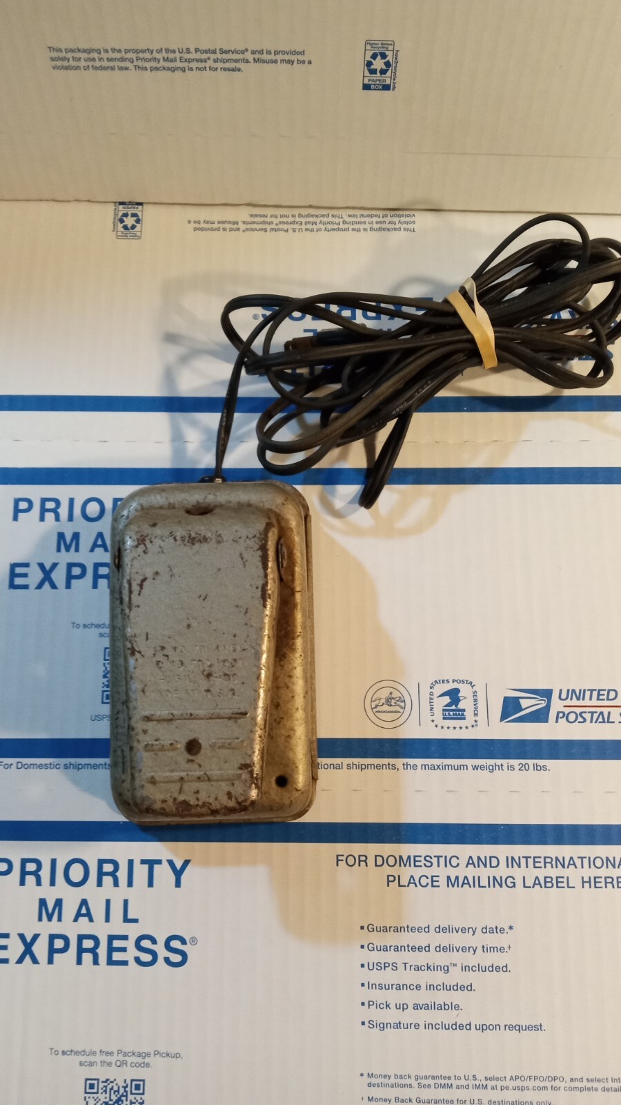 Vintage SEARS Kenmore Sewing Machine Foot Pedal Controller 3 Pin Tested