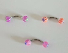 Lote 3 piercings cejas nuevos