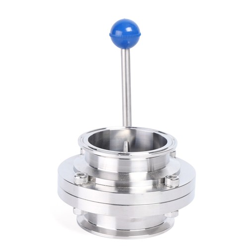 304 Stainless Steel Sanitary Manual Female Thread Butterfly Valve Dn80 3 Inch - Picture 11 of 11