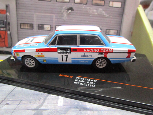 VOLVO 142 Rally Mondiali RAC 1972 GB #17 Alen Aho Marlb oro RAC426 NUOVO IXO 1:43 - Foto 2 di 6
