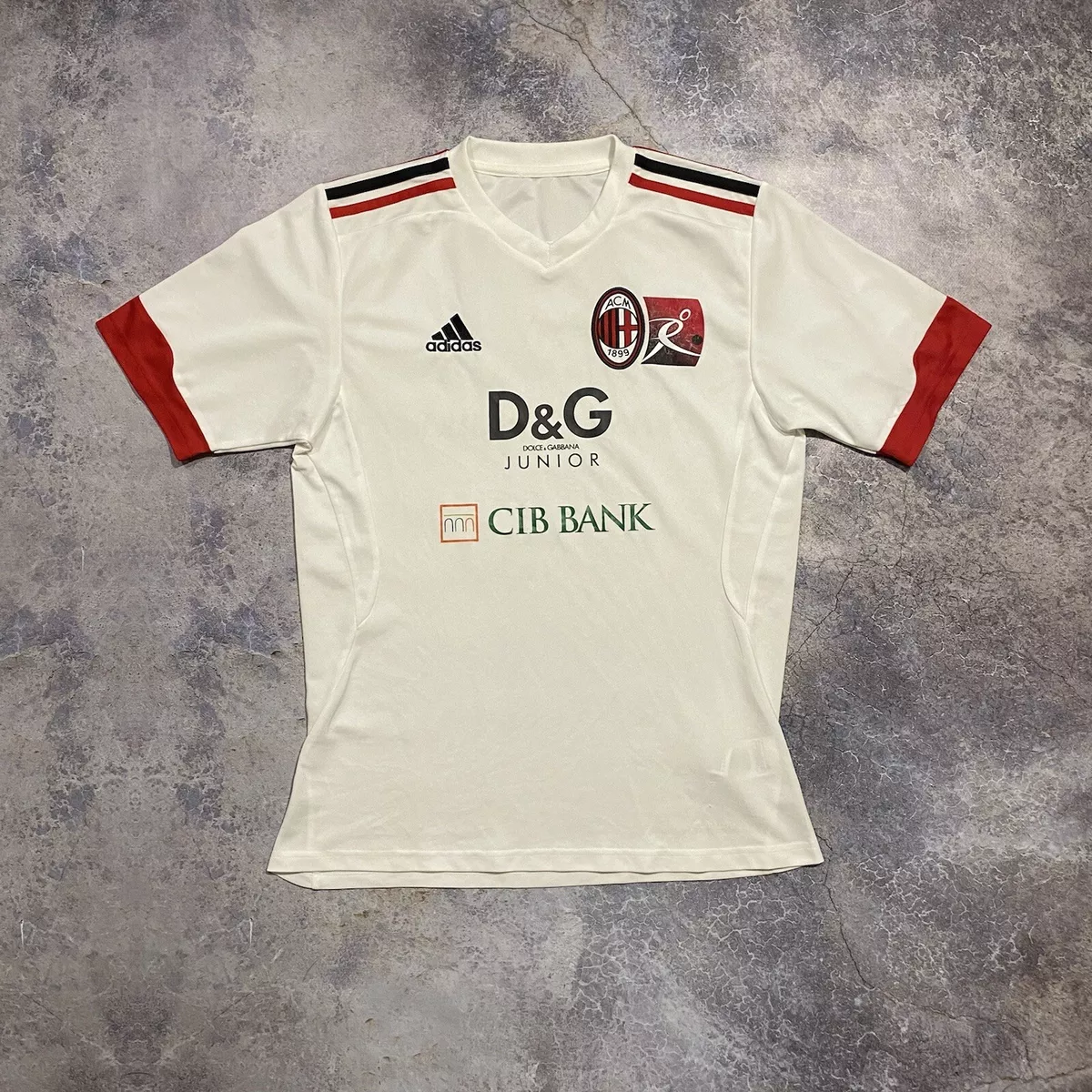 Dolce Gabbana x Adidas AC Milan Soccer Jersey 2009 D&G T-Shirt