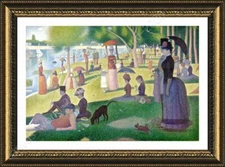 Sunday Afternoon by Georges Seurat | Framed canvas | Wall art artwork HD