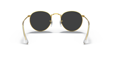 Ray-Ban Round Metal Polarized Gold Black 50 mm Sunglasses RB3447