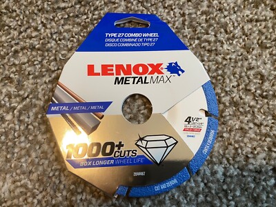 Lenox Metalmax Type 27 Abrasive CutOff Wheel 4-1/2'' x .05''x 7/8'' - 2044467 NEW