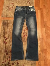 Miss Me womens jeans Size 28x34 Mid-Rise Bootcut Brand new with tags