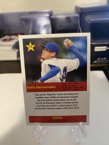 Felix Hernandez 2024 Donruss Baseball Retro Red /99 Mariners - Picture 2 of 2