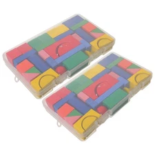 68 Pcs Geometry Teaching Aids for Students Montessori Learning Toys Accessories