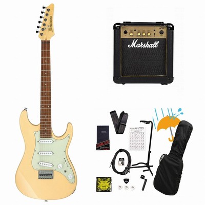 Ibanez AZ Essentials AZES31-IV Ivory Beginner's Set with Marshall MG10 Amplifier