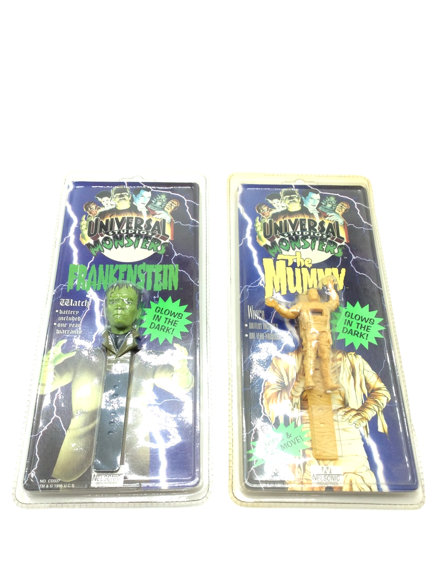 Nelsonic Universal Studios Monsters THE MUMMY & FRANKENSTEIN GITD