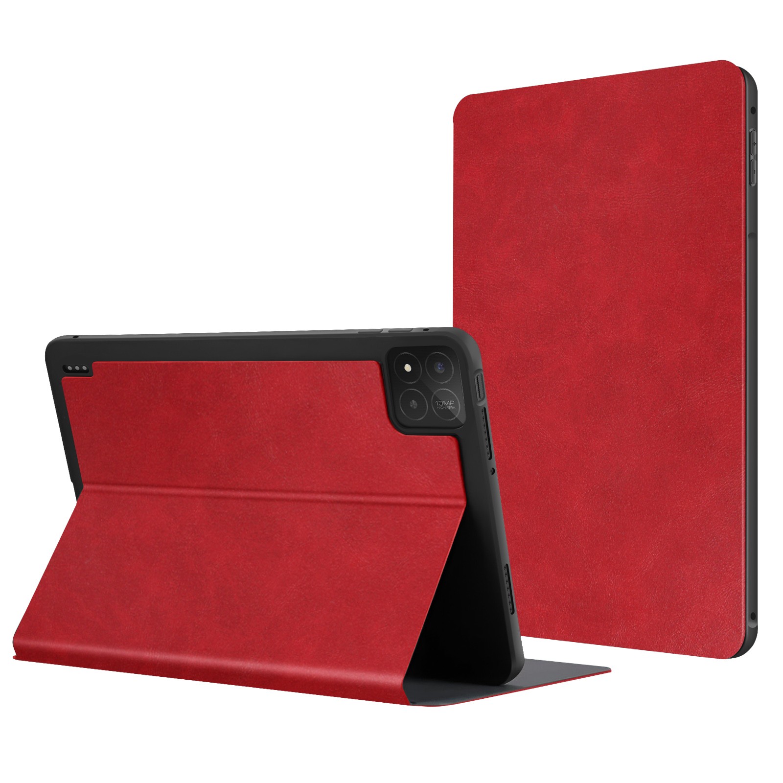 Etui pliant Xiaomi Pad 8 Pro Avizar en cuir rouge avec support