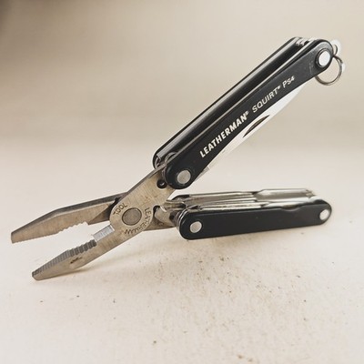 Leatherman Squirt PS4 Multi Tool Black Scissors Knife Discontinued USA